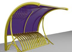 ARTOTEC Cycle stand with shelter CYCLOBIK