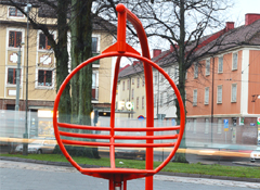 Rotating chair ZICKI at Mariaplan public place, Gothenburg, Sweden